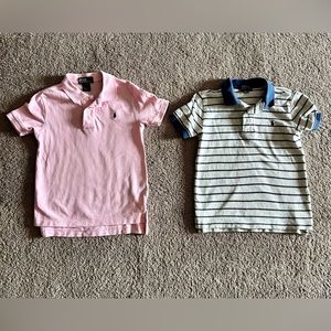 Polo Ralph Lauren boys size 5 lot signature short sleeve classic collar shirts